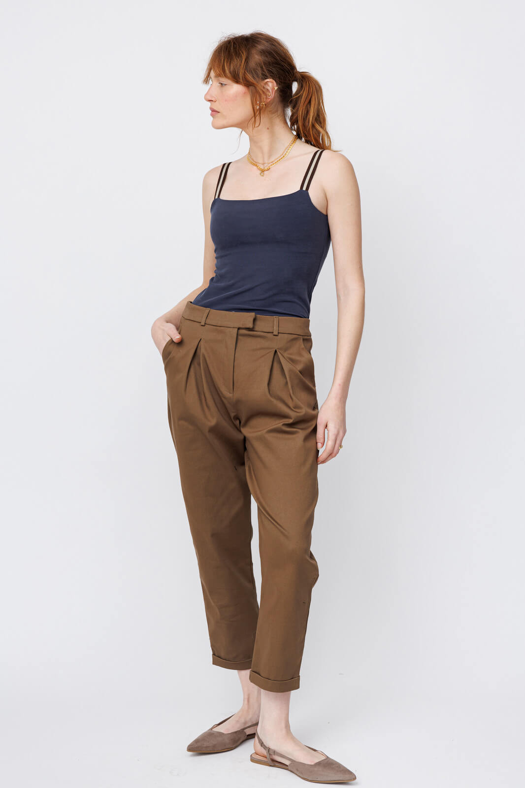 מכנסים מחויטים MALBORO | ירוק