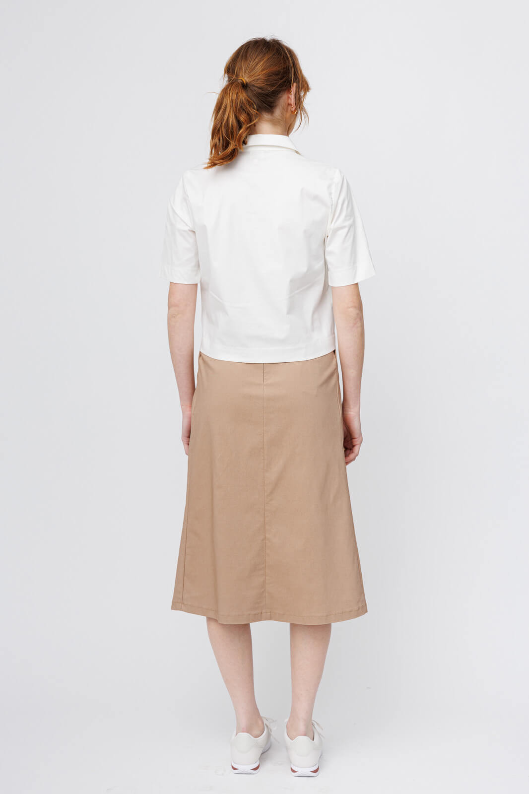 חצאית עם כיסים ELLI | חום