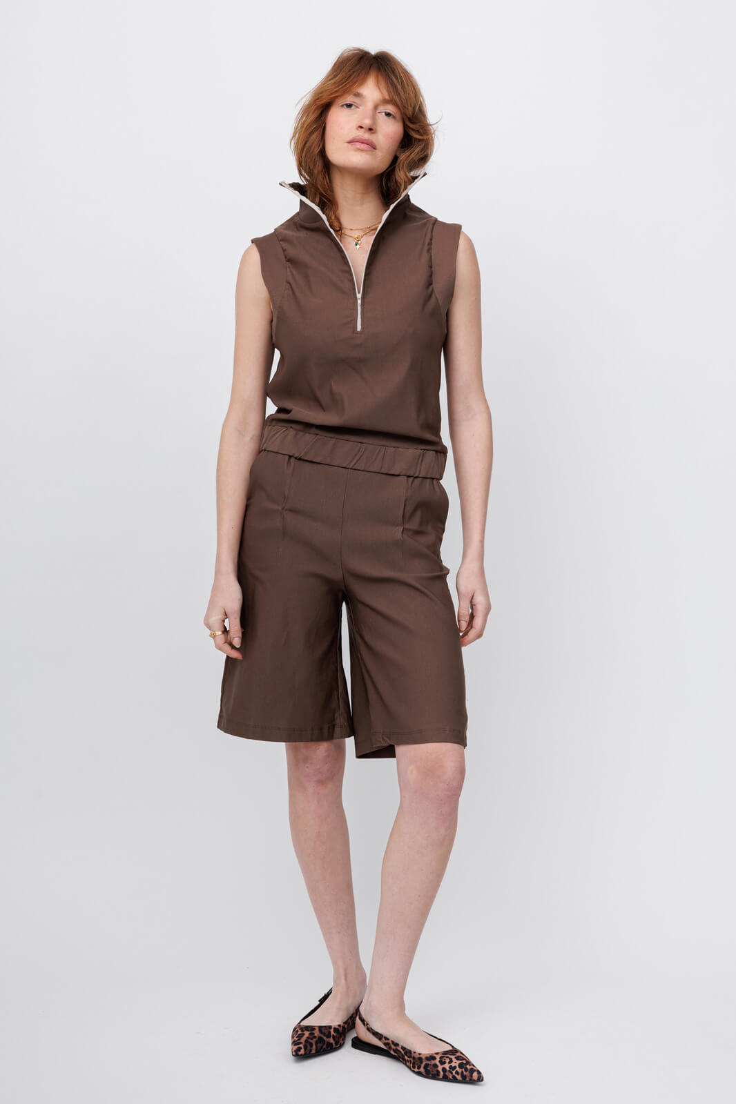 מכנסי ברמודה DAILY | חום