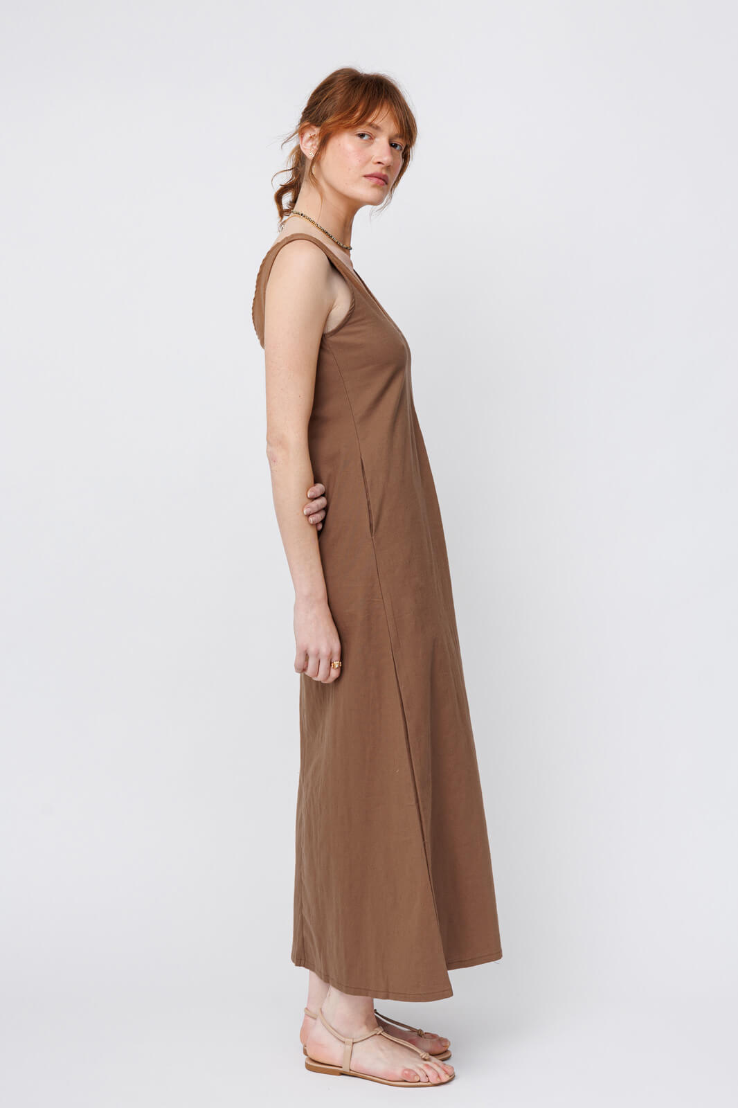 שמלת MAXI | חום