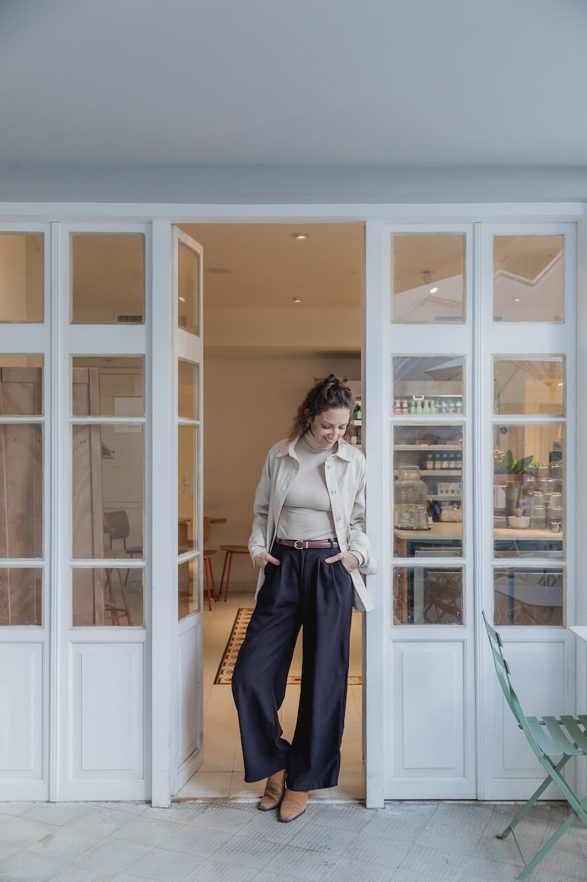 חולצת גולף RIB | אבן