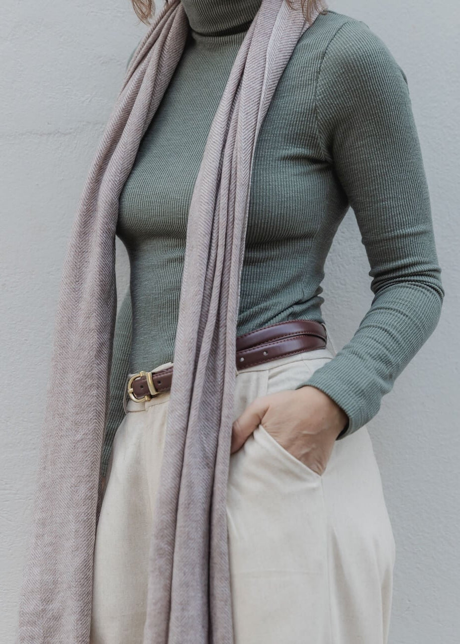 חולצת גולף RIB | ירוק