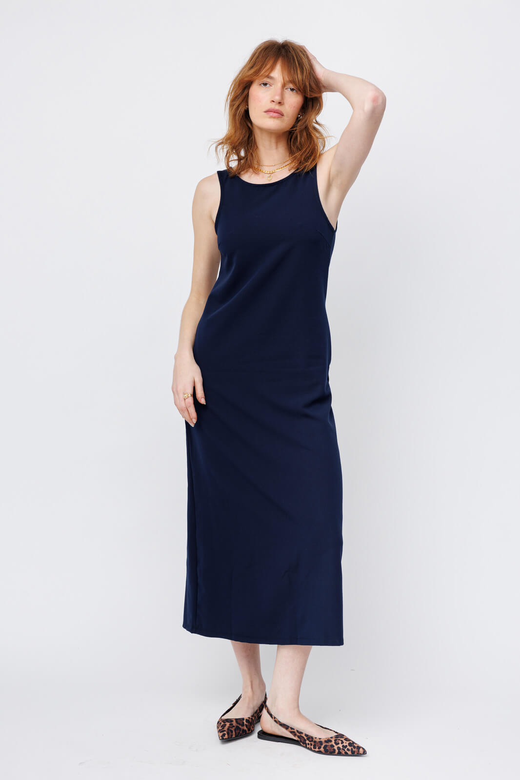 שמלת SIRA | כחול כהה