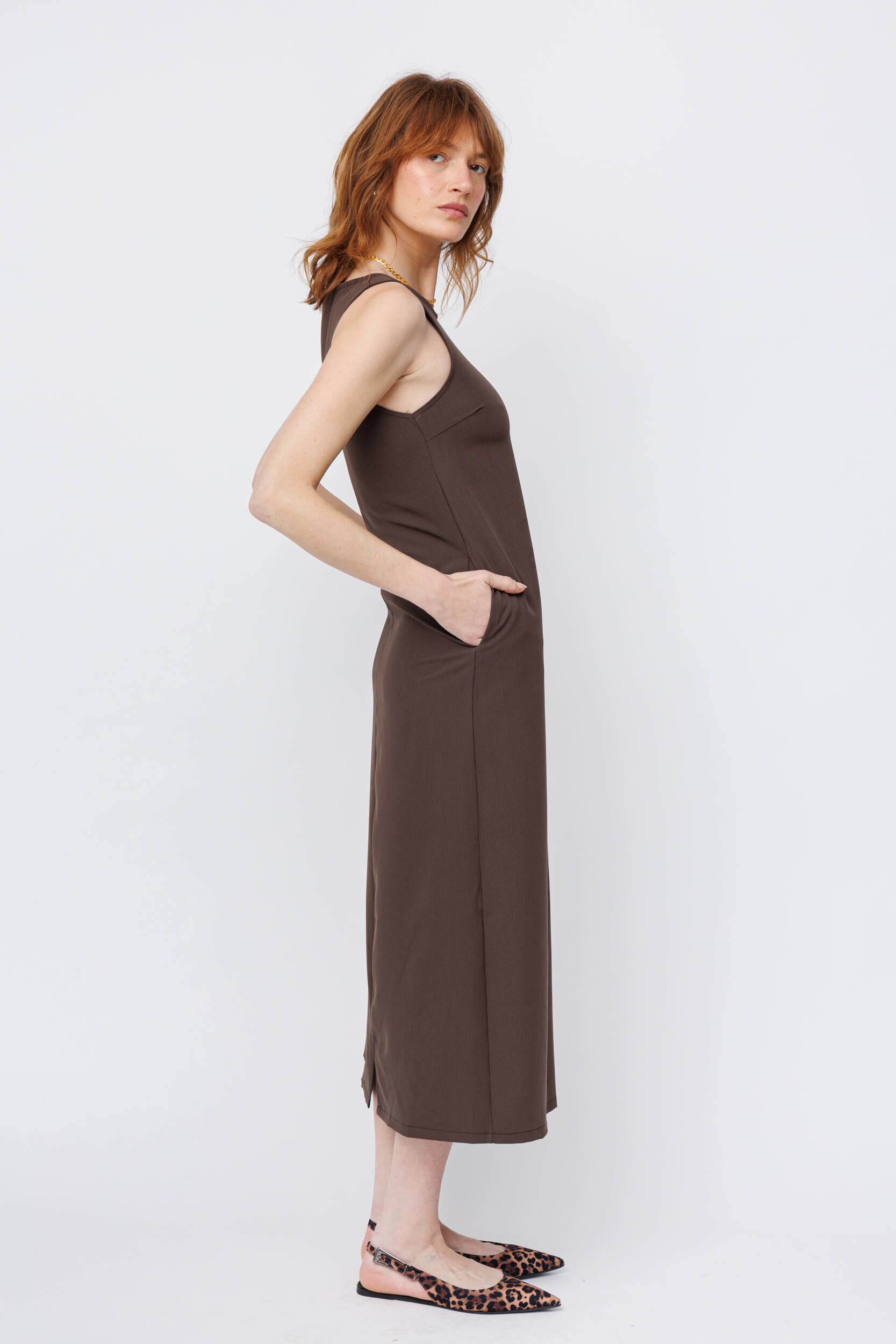 שמלת SIRA | חום