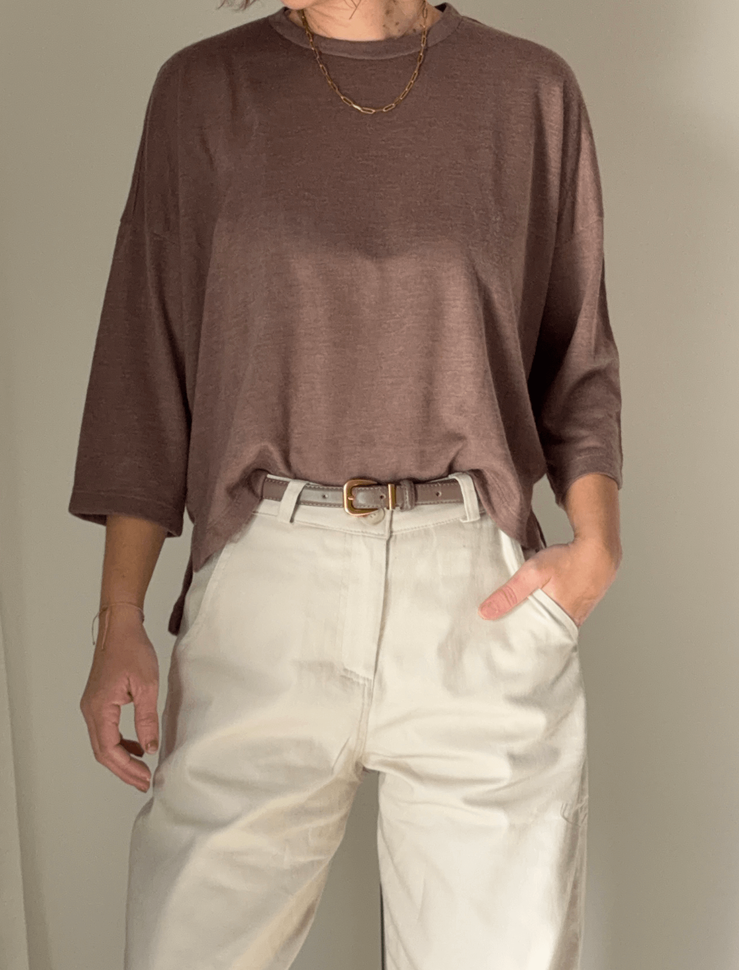 חולצת FLOW | חום